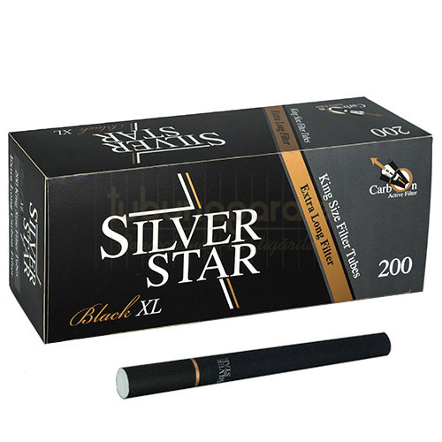 Tuburi Tigari Silver Star Black XL Black Carbon-Activ (24 mm) 200